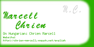 marcell chrien business card